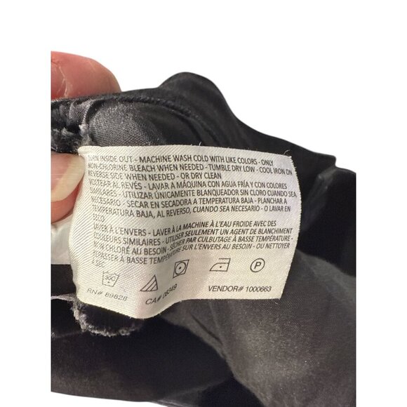 William Rast Black High Rise Metallic Perfect Skinny Jeans Size Juniors 32, EUC - Picture 8 of 9